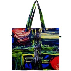 Between Two Moons 1 Canvas Travel Bag by bestdesignintheworld