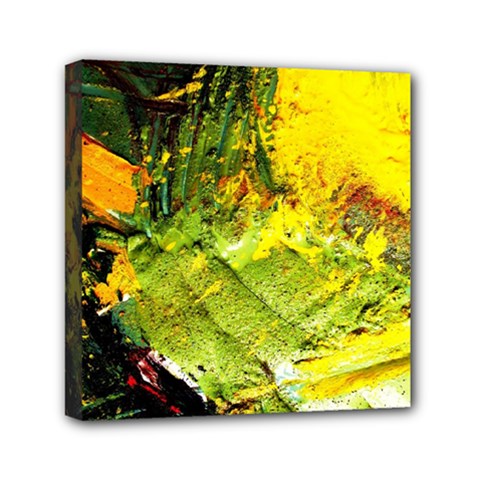 Yellow Chik 5 Mini Canvas 6  X 6  (stretched) by bestdesignintheworld