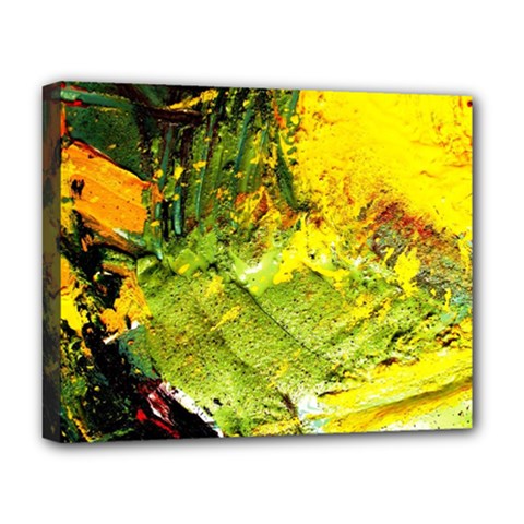 Yellow Chik 5 Deluxe Canvas 20  X 16  (stretched) by bestdesignintheworld