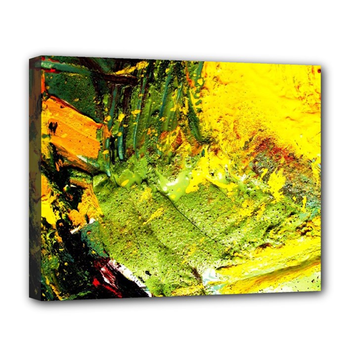 Yellow Chik 5 Deluxe Canvas 20  x 16  (Stretched)