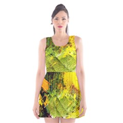 Yellow Chik 5 Scoop Neck Skater Dress by bestdesignintheworld