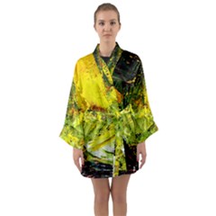 Yellow Chik 5 Long Sleeve Kimono Robe by bestdesignintheworld