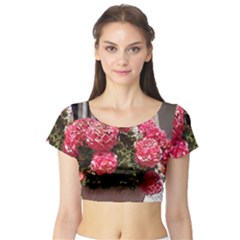 Easter 7 Short Sleeve Crop Top by bestdesignintheworld