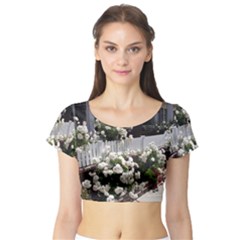 Easter 8 Short Sleeve Crop Top by bestdesignintheworld