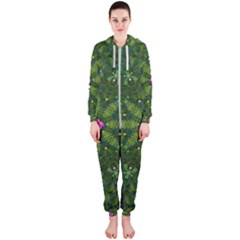 The Most Sacred Lotus Pond  With Bloom    Mandala Hooded Jumpsuit (ladies)  by pepitasart