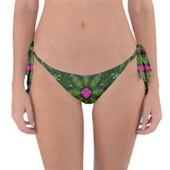 The Most Sacred Lotus Pond  With Bloom    Mandala Reversible Bikini Bottom by pepitasart