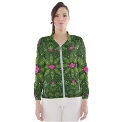 The Most Sacred Lotus Pond  With Bloom    Mandala Windbreaker (women) by pepitasart