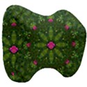 The Most Sacred Lotus Pond  With Bloom    Mandala Head Support Cushion View3