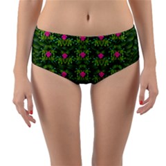 The Most Sacred Lotus Pond With Fantasy Bloom Reversible Mid-waist Bikini Bottoms by pepitasart