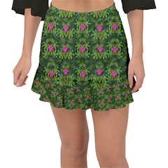 The Most Sacred Lotus Pond With Fantasy Bloom Fishtail Mini Chiffon Skirt by pepitasart