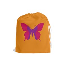 Butterfly Wings Insect Nature Drawstring Pouch (large) by Nexatart