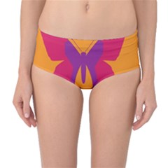 Butterfly Wings Insect Nature Mid-waist Bikini Bottoms by Nexatart