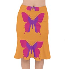 Butterfly Wings Insect Nature Mermaid Skirt by Nexatart