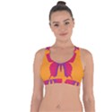 Butterfly Wings Insect Nature Cross String Back Sports Bra View1