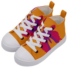 Butterfly Wings Insect Nature Kid s Mid-top Canvas Sneakers by Nexatart