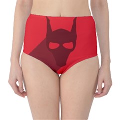 Skull Alien Species Red Character Classic High-waist Bikini Bottoms by Nexatart