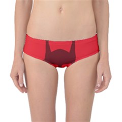 Skull Alien Species Red Character Classic Bikini Bottoms by Nexatart