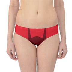 Skull Alien Species Red Character Hipster Bikini Bottoms by Nexatart