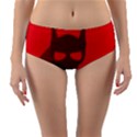 Skull Alien Species Red Character Reversible Mid-Waist Bikini Bottoms View1