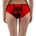 Skull Alien Species Red Character Reversible Mid-Waist Bikini Bottoms View2