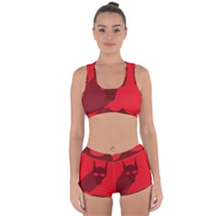 Skull Alien Species Red Character Racerback Boyleg Bikini Set by Nexatart