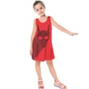 Skull Alien Species Red Character Kids  Sleeveless Dress View1