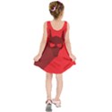 Skull Alien Species Red Character Kids  Sleeveless Dress View2