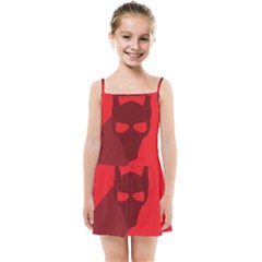 Skull Alien Species Red Character Kids Summer Sun Dress by Nexatart