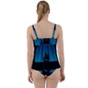 Ship Night Sailing Water Sea Sky Twist Front Tankini Set View2