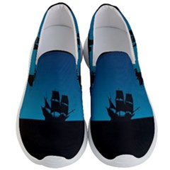 Ship Night Sailing Water Sea Sky Men s Lightweight Slip Ons by Nexatart