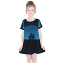 Ship Night Sailing Water Sea Sky Kids  Simple Cotton Dress View1