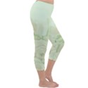 Pastel Roses Background Romantic Capri Winter Leggings  View3