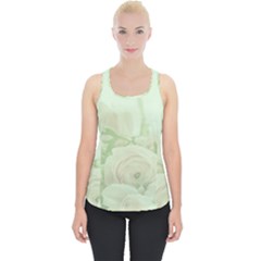 Pastel Roses Background Romantic Piece Up Tank Top by Nexatart