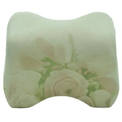 Pastel Roses Background Romantic Velour Head Support Cushion