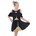 Rocket Space Stars Kids  Shoulder Cutout Chiffon Dress View1