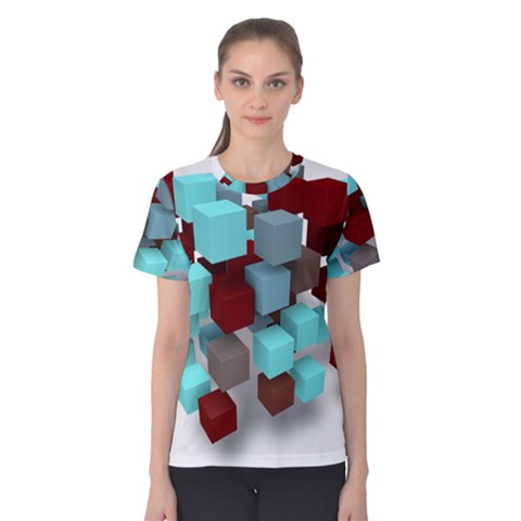 Matrix Network Data Exchange Women s Cotton Tee by Nexatart