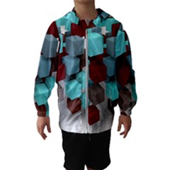 Matrix Network Data Exchange Hooded Windbreaker (kids) by Nexatart