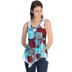 Matrix Network Data Exchange Sleeveless Tunic by Nexatart