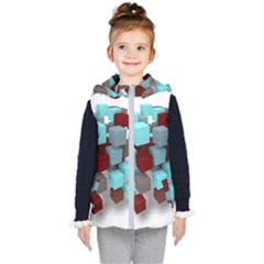 Matrix Network Data Exchange Kid s Hooded Puffer Vest by Nexatart