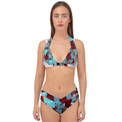 Matrix Network Data Exchange Double Strap Halter Bikini Set by Nexatart