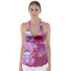 Illustration Love Celebration Babydoll Tankini Top by Nexatart