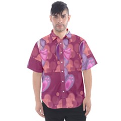 Illustration Love Celebration Men s Short Sleeve Shirt