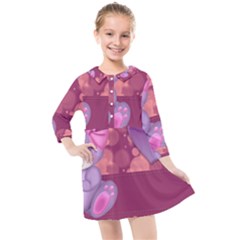 Illustration Love Celebration Kids  Quarter Sleeve Shirt Dress