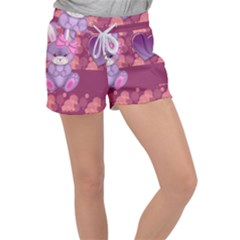 Illustration Love Celebration Women s Velour Lounge Shorts