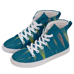 Grass Grasses Blade Of Grass Men s Hi-top Skate Sneakers by Nexatart