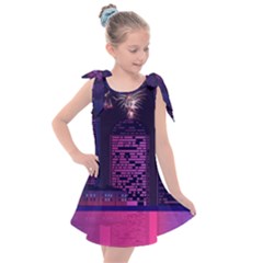 Architecture Home Skyscraper Kids  Tie Up Tunic Dress