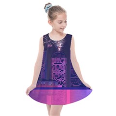 Architecture Home Skyscraper Kids  Summer Dress by Nexatart