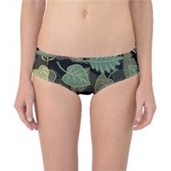 Autumn Fallen Leaves Dried Leaves Classic Bikini Bottoms by Nexatart