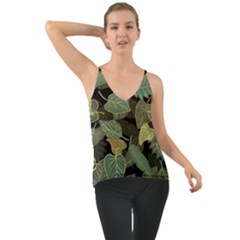 Autumn Fallen Leaves Dried Leaves Chiffon Cami by Nexatart