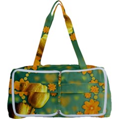 Background Design Texture Tulips Multi Function Bag	 by Nexatart